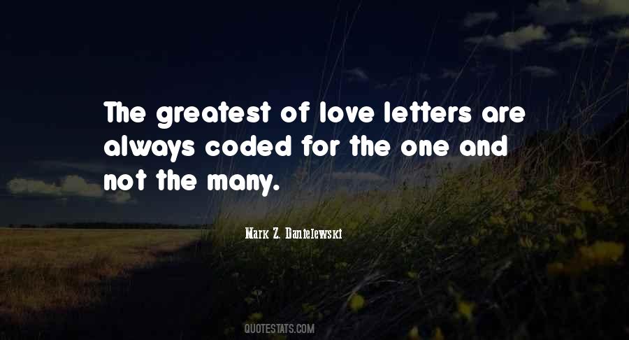Quotes About Love Letters #967636