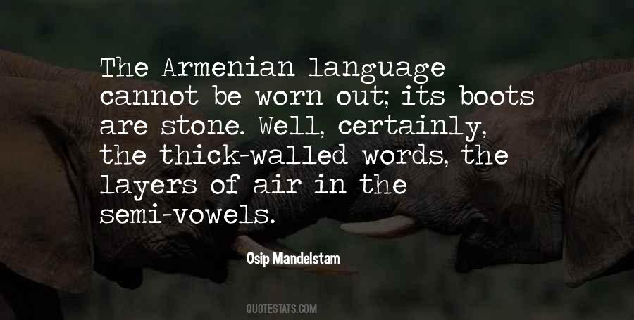 Quotes About Armenian Language #1005437