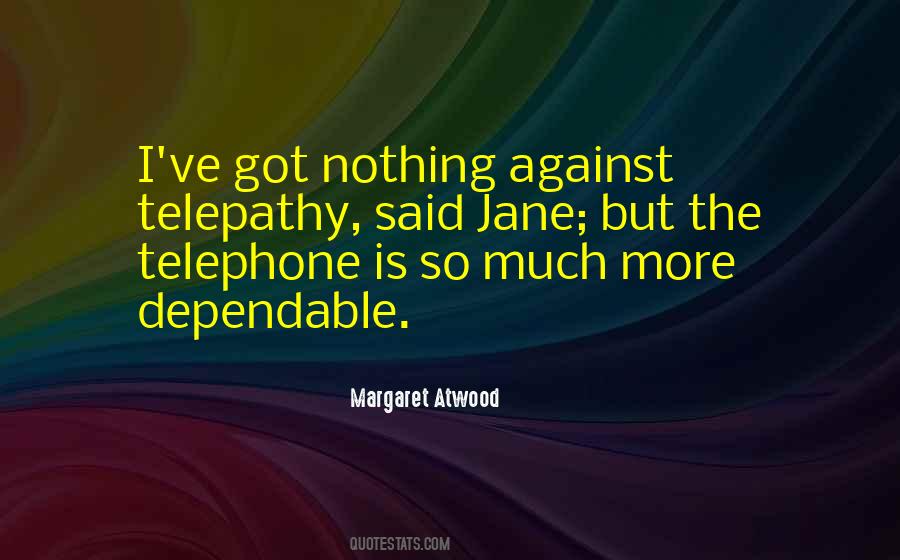 Quotes About Telepathy #111144