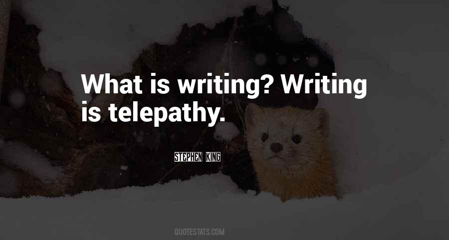 Quotes About Telepathy #303191