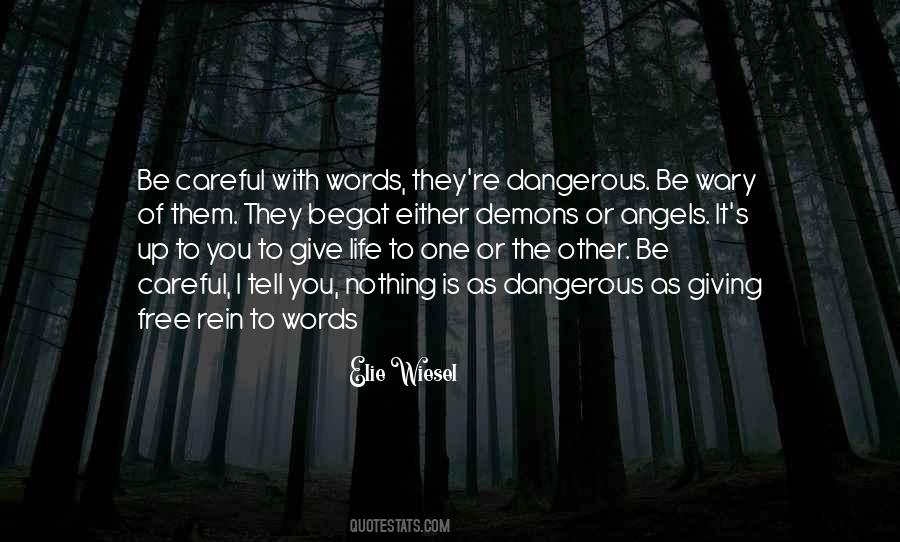 Quotes About Dangerous Words #1439272