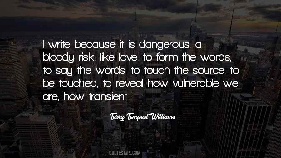 Quotes About Dangerous Words #622080