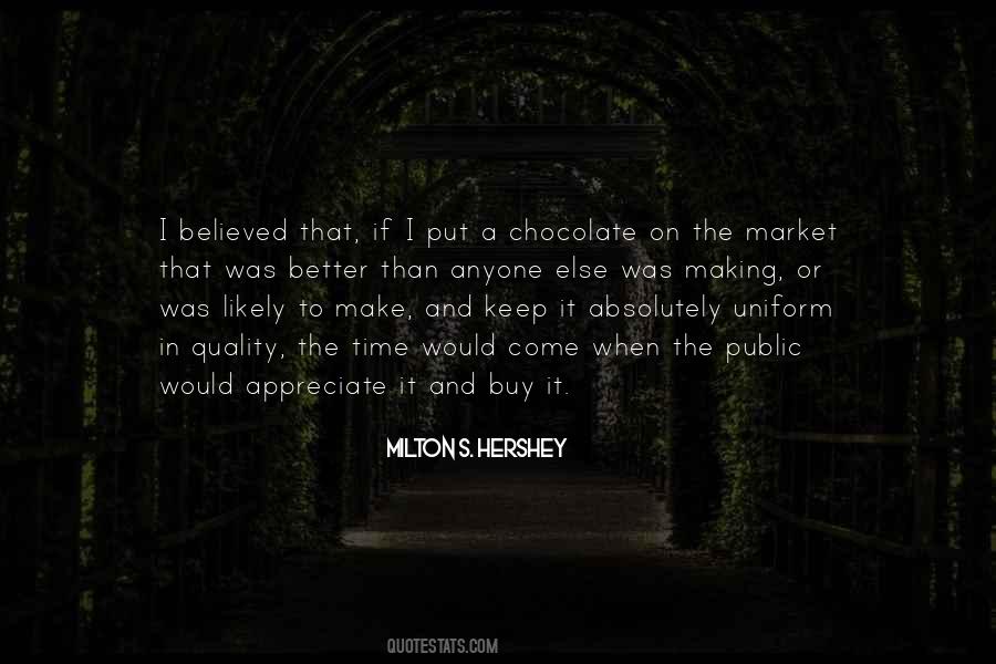 Quotes About Hershey's Chocolate #1262231