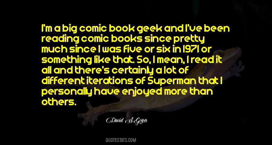 Quotes About Reading Comic Books #176113