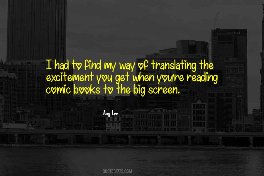 Quotes About Reading Comic Books #1783495