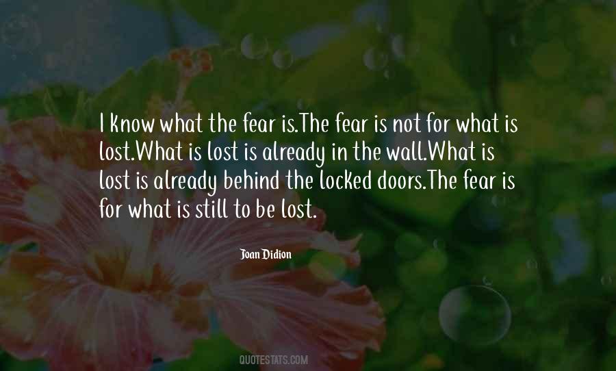 Quotes About Locked Doors #1041514