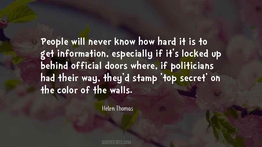 Quotes About Locked Doors #1547364