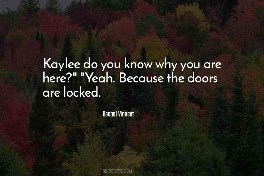 Quotes About Locked Doors #413364