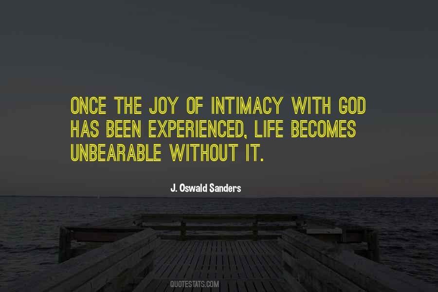 Quotes About Intimacy With God #1323930
