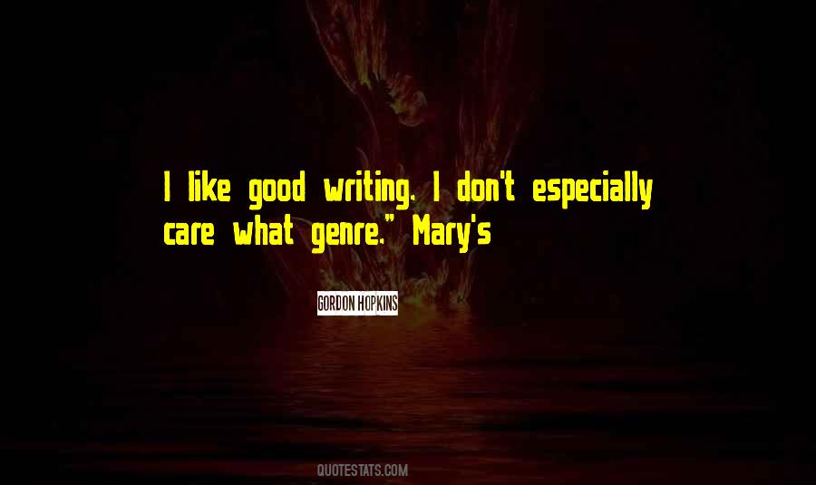 Writing Genre Quotes #180233