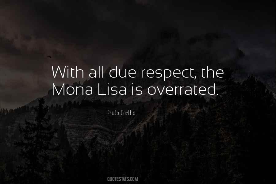 Quotes About The Mona Lisa #1059088