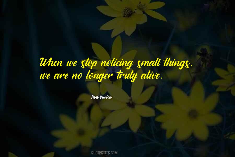 Quotes About Noticing Small Things #639549