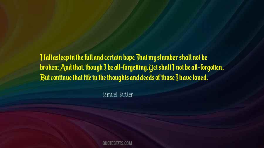 Quotes About Slumber #642242