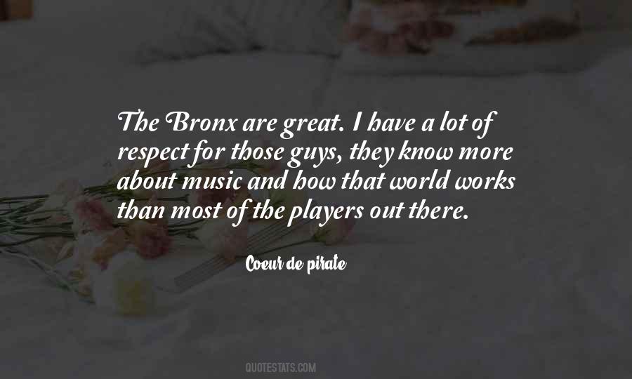 Quotes About Bronx #486252