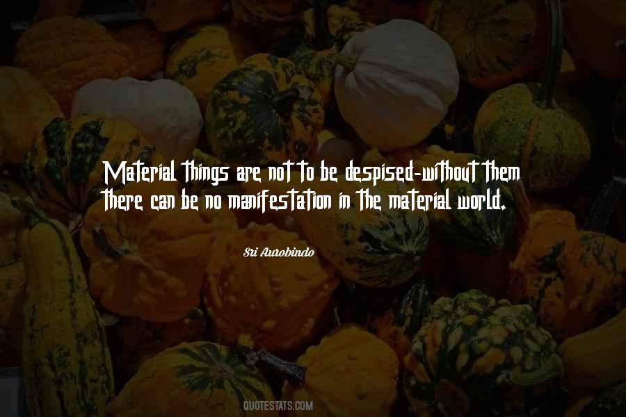Quotes About Materials Things #1843769