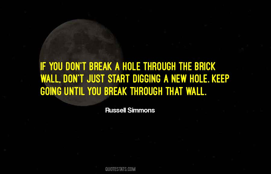 Quotes About Digging A Hole #94519
