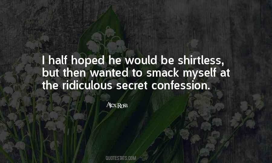 Guy Confession Quotes #440948