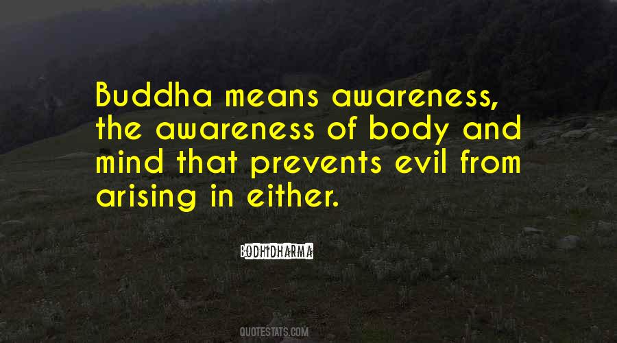 Quotes About Awareness Buddha #347589