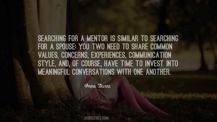 Quotes About Meaningful Conversations #400394