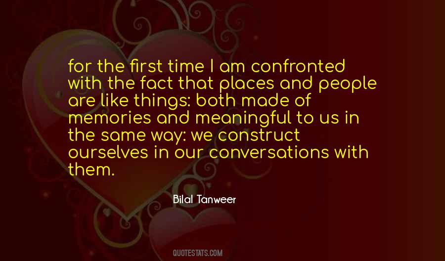 Quotes About Meaningful Conversations #431783