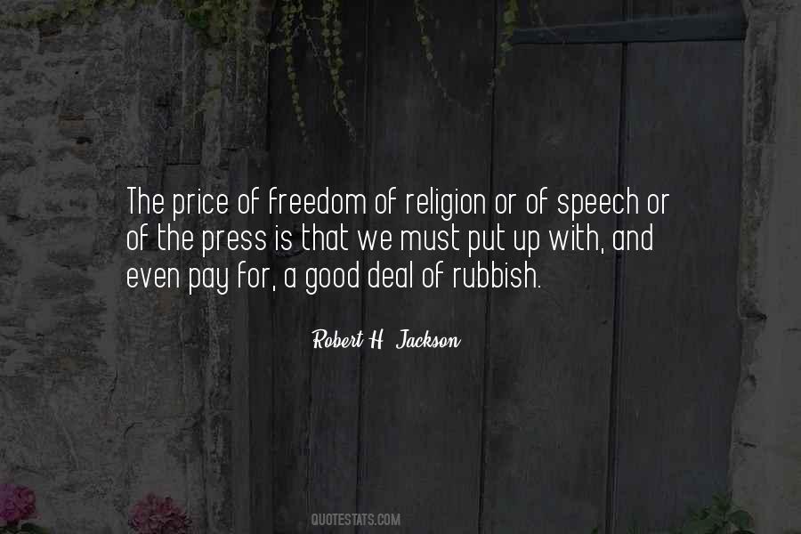 Quotes About Freedom Of Speech And Religion #149645