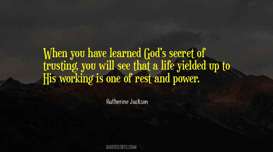 God S Working Quotes #1388646
