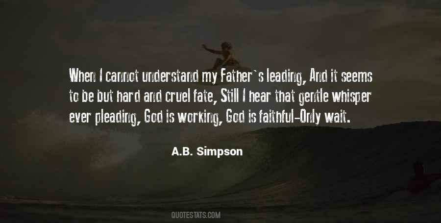God S Working Quotes #247505