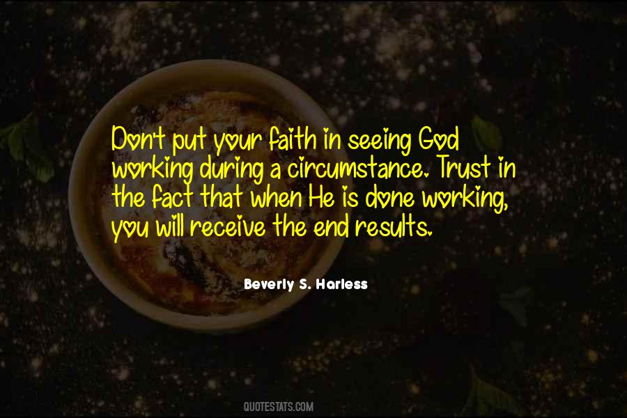 God S Working Quotes #576822