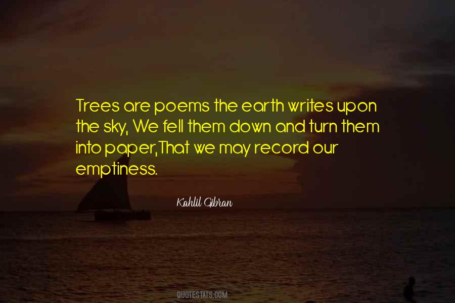 Quotes About Sky And Trees #194177