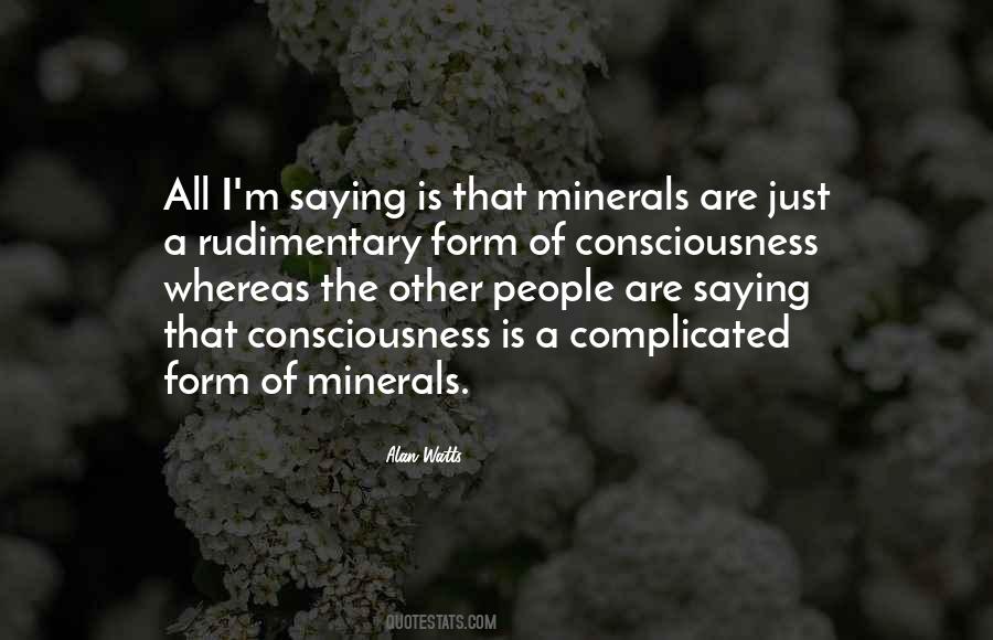 Quotes About Minerals #834967