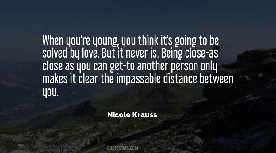 Quotes About Distance Between Love #1807571