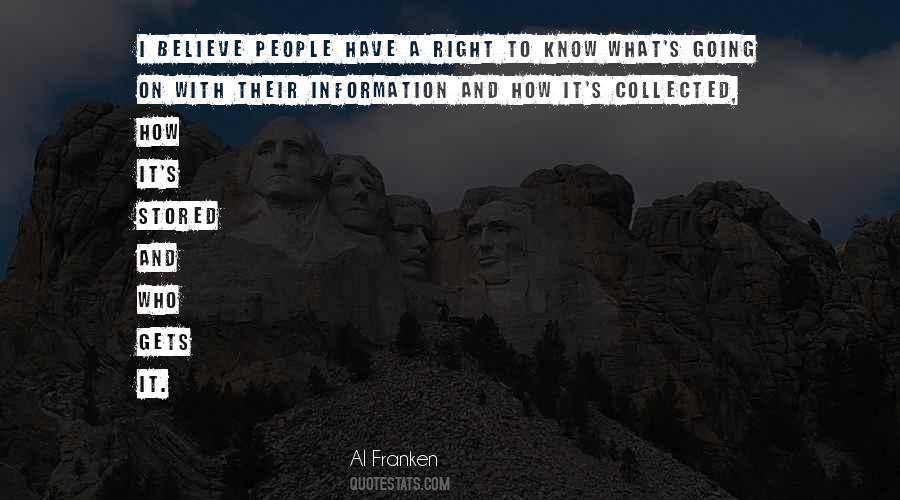 A Right To Know Quotes #1757078