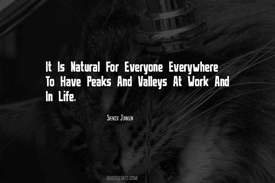 Quotes About Peaks And Valleys #1659004