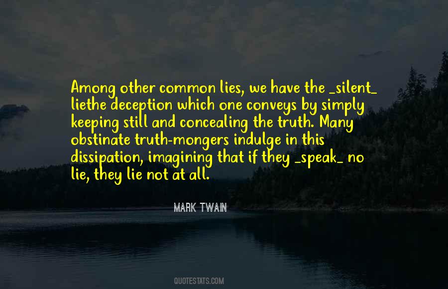 Quotes About Lies And Deception #1512001