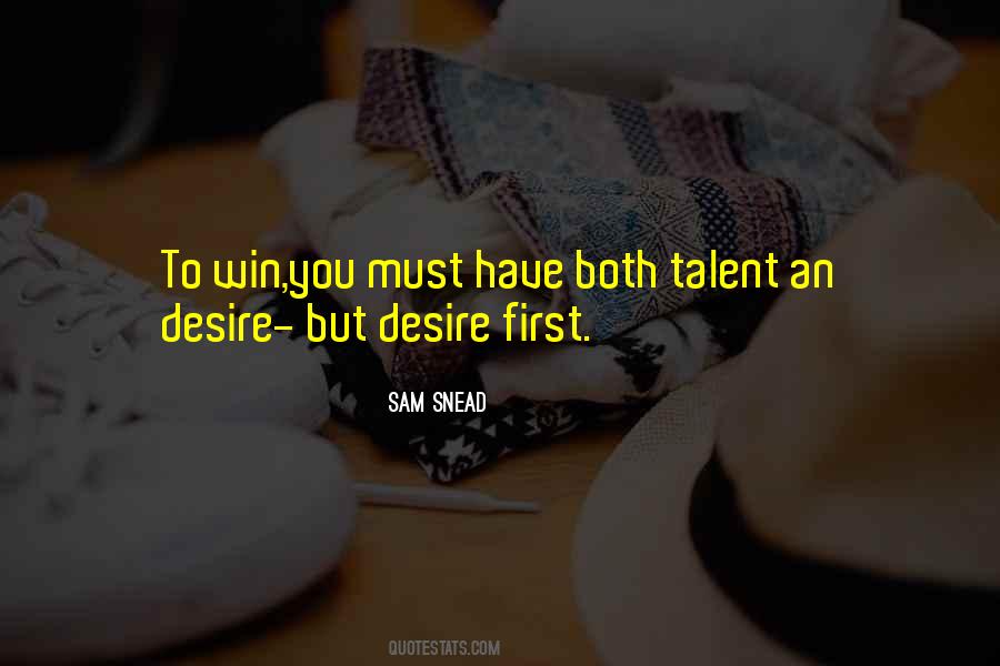 Quotes About Desire To Win #591094