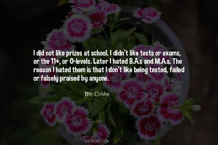 Quotes About Exams In School #939427