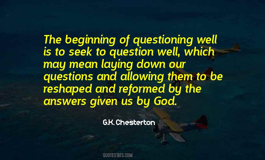 Quotes About Answers And Questions #271010