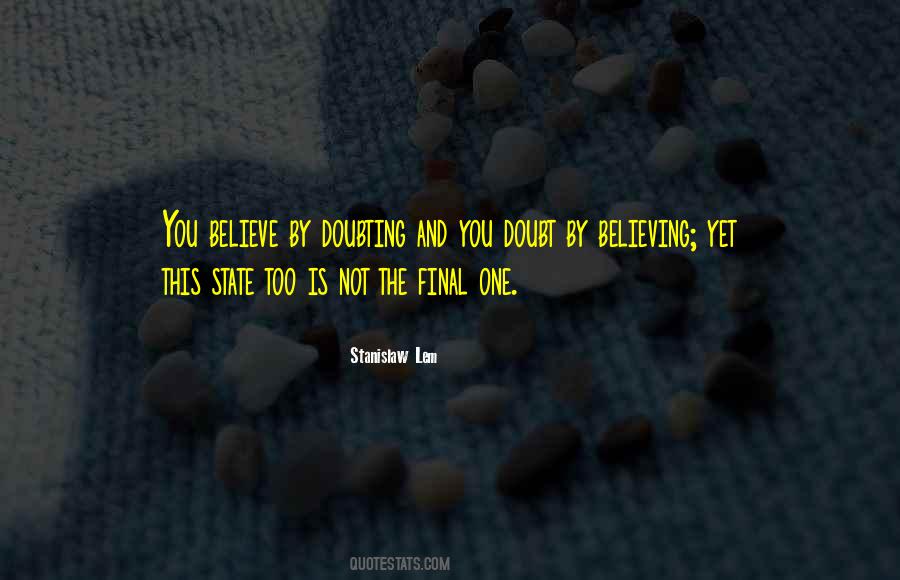 Quotes About Doubting Yourself #169813