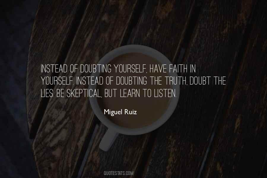 Quotes About Doubting Yourself #74398