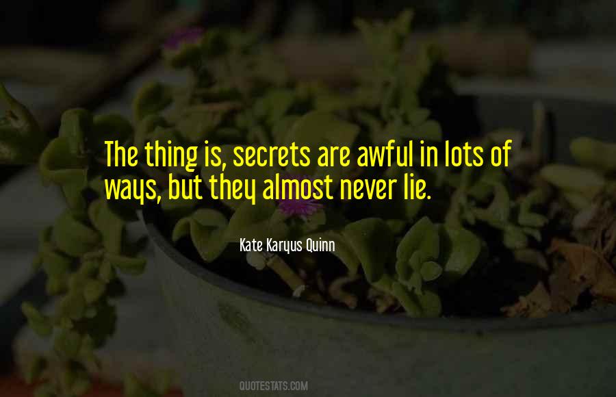 Quotes About Secrets #1789943