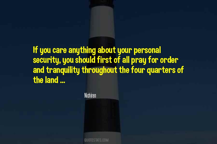 Personal Security Quotes #817032