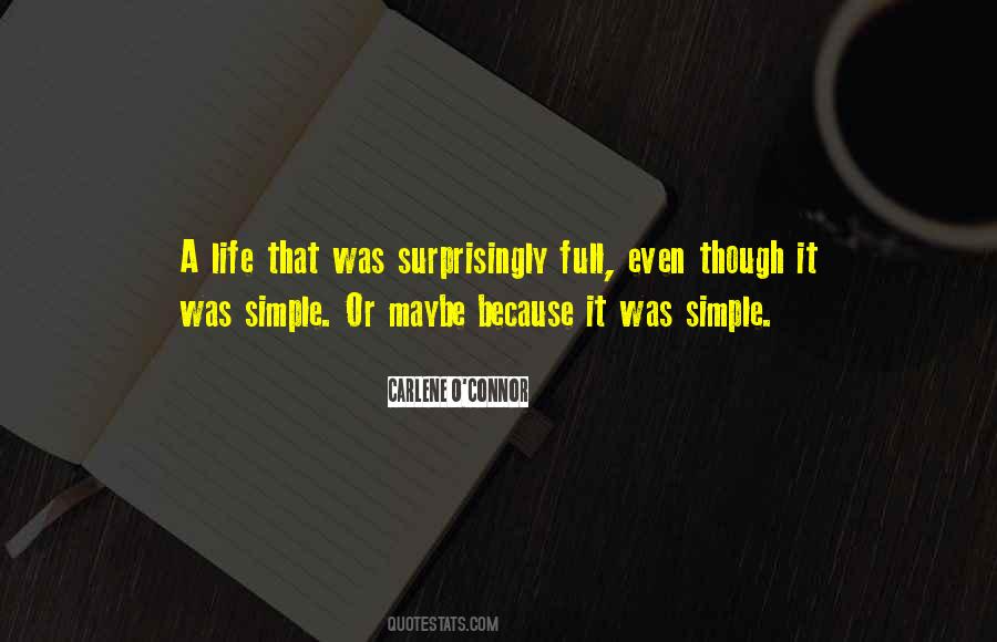 Quotes About A Simple Life #1588