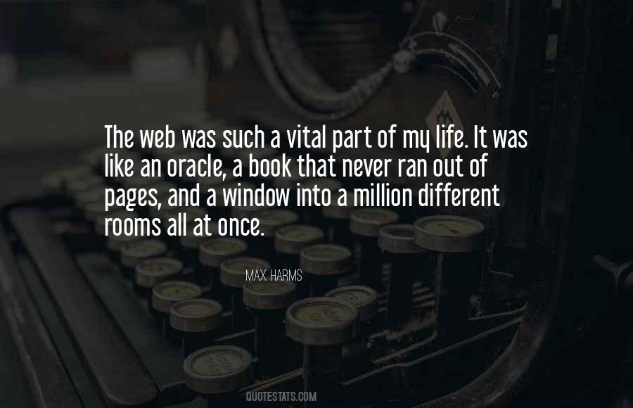 Quotes About Web Of Life #1110930