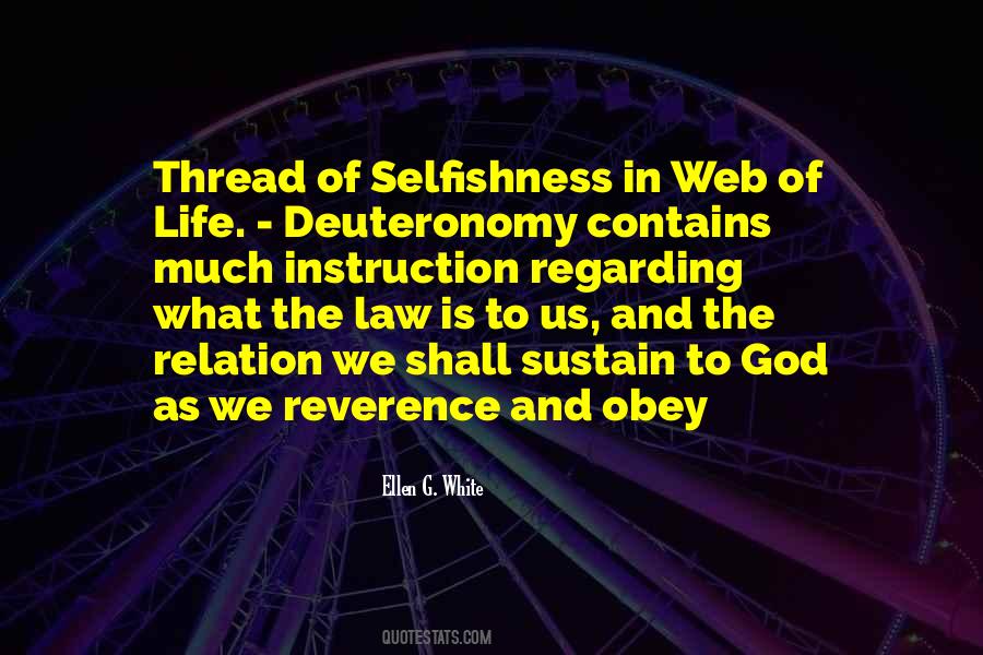 Quotes About Web Of Life #21533