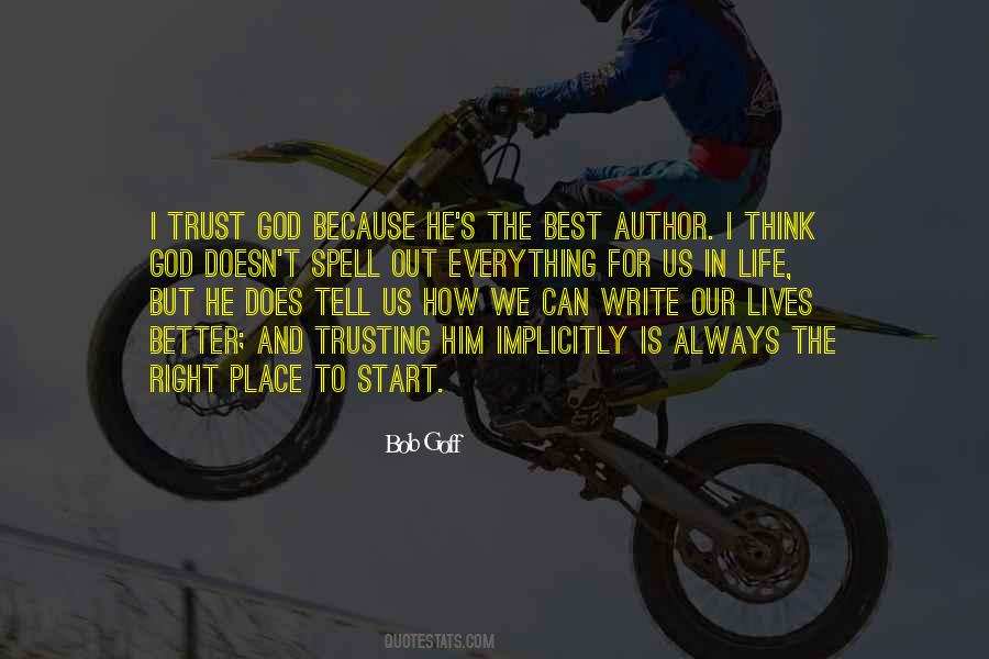 Quotes About God And Trusting Him #1575088