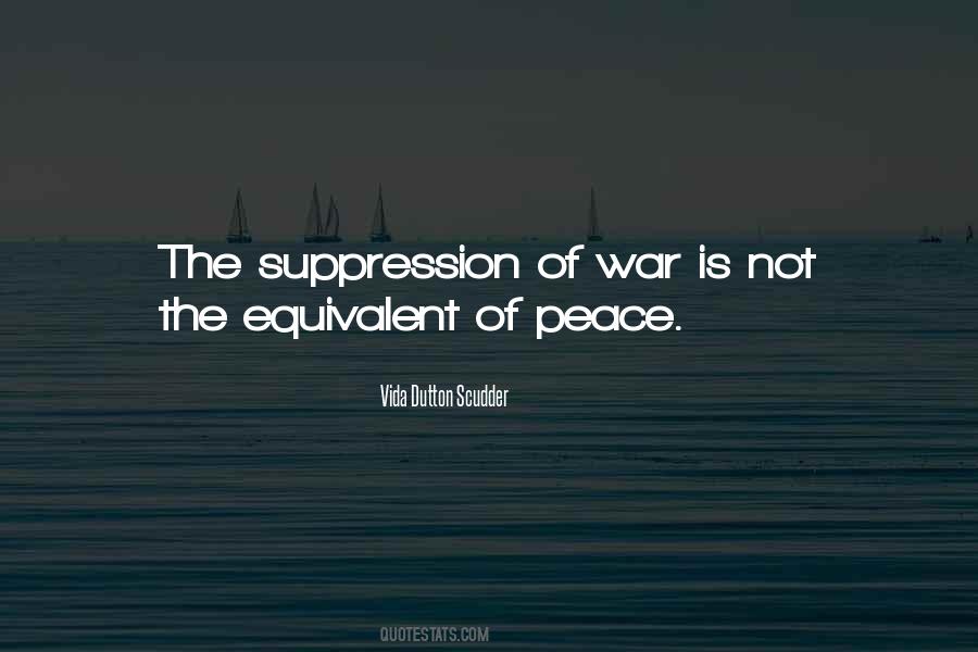 Quotes About Suppression #419973