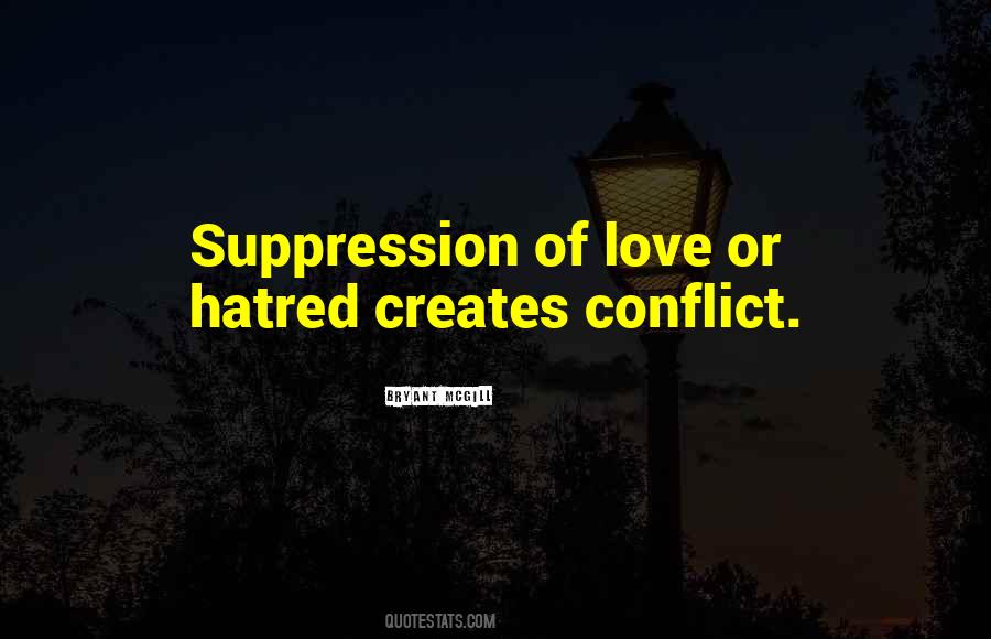 Quotes About Suppression #671804
