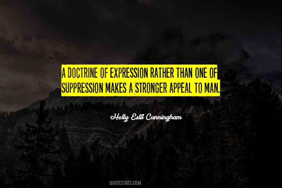 Quotes About Suppression #852666