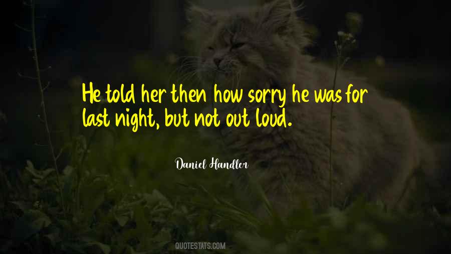 Quotes About Sorry For Her #1278911