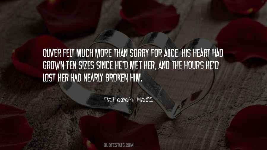 Quotes About Sorry For Her #759858